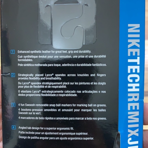 Nike tech remix golf junior left glove 18cm size M - Picture 4 of 11